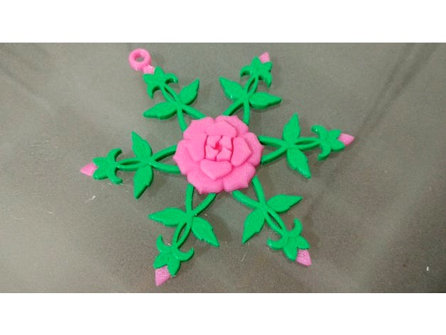 Rose Snowflake by Vexelius