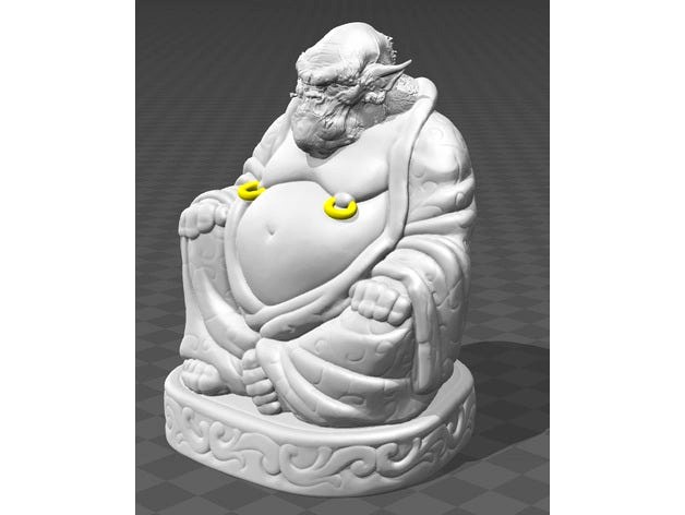 Orc Buddha by Kattsylt