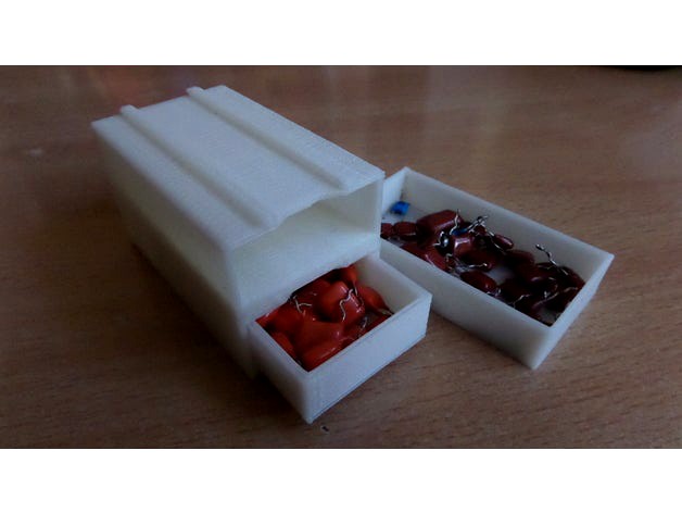 Box for storing electronic components by micromagic