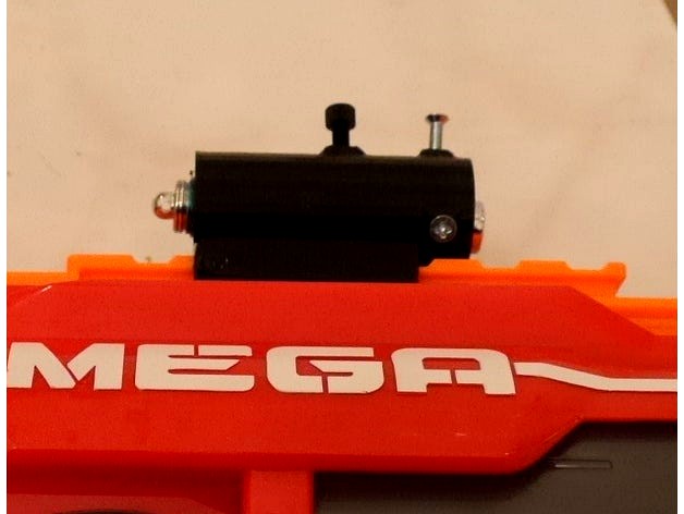 Adjustable Nerf laser sight by arpruss