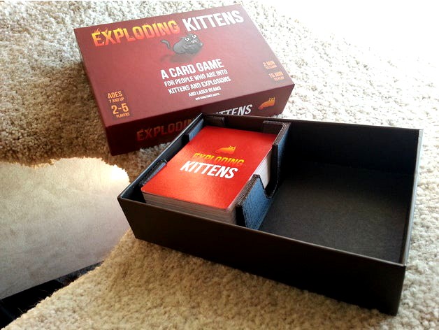 Exploding Kittens Card Holder Tray by ehud42