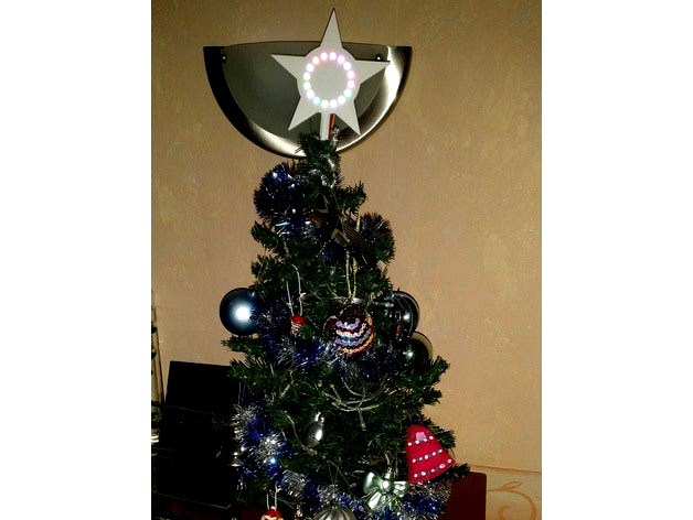 Star for Christmass tree with 16 led RGB ring by Flintstones1508