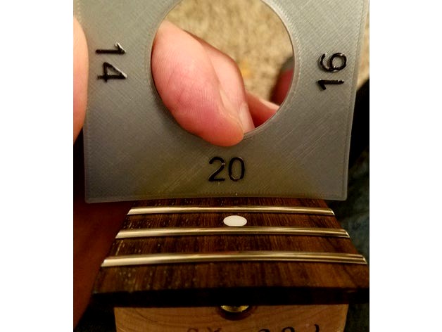 Guitar fingerboard radius and under string radius gauge set by nullandvoid