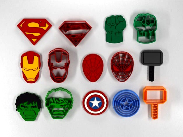Cookie cutters super-heroes by Dape
