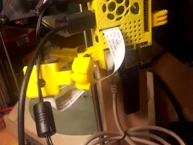 Raspberry Pi case with Camera Mount by tobias_mahan