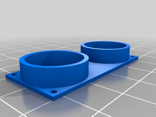 Utrasonic Range Finder Mounting Template by mathcodeprint