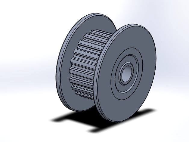 20T GT2 Aluminum Timing Drive Pulley For DIY 3D Printer With/Without Tooth by FerkoB