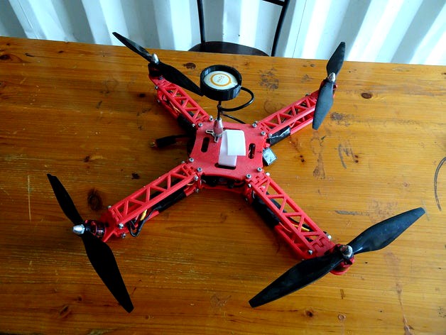 3D Printed Transforming Quadcopter  by HAitCH_