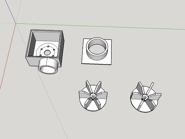 CD Motor Bottle Vac - centrifugal blower by MilanGajic