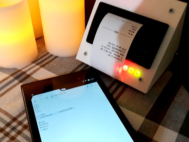 Case for Mini Thermal Receipt Printer and ESP8266 by bmjbmj