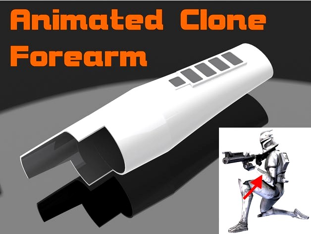 Star Wars Clone Armor Forearm by Jetstorm_3D
