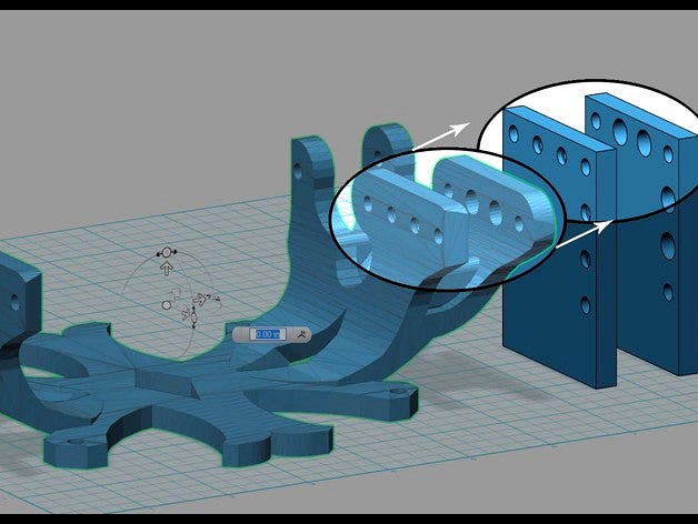 Vex Servo Holders by TranscendDRONE