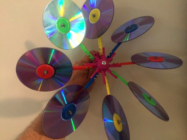 Big CD Windmill by Mongrel