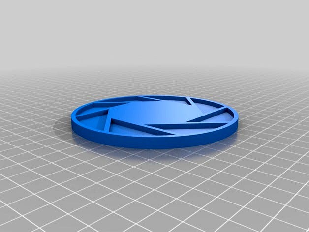 Aperture Science Logo Coaster by AlwaysSupport