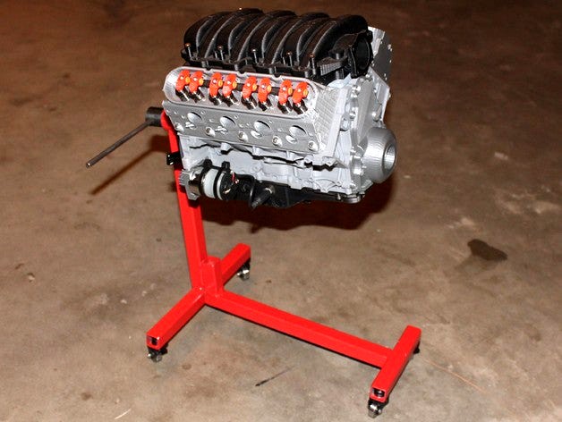 Chevy Camaro LS3 V8 Engine - Scale Working Model by ericthepoolboy