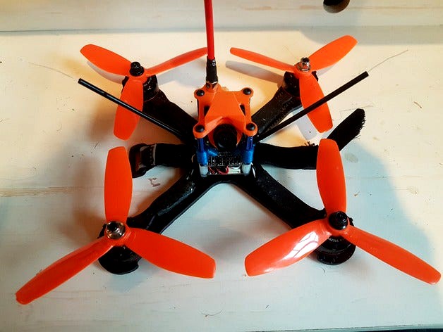 HammerHead Quadcopter 185mm 5inch X-frame CNC Carbon Fiber by Light24bulbs