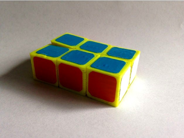 Print in place 1x2x3 Rubik's cube by Samwell_II