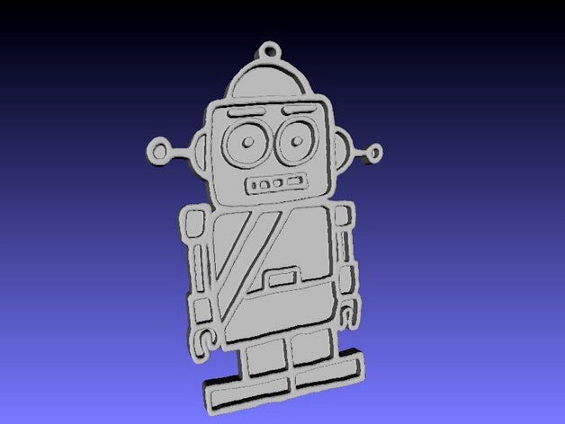 Robot Keychain by Pecollado