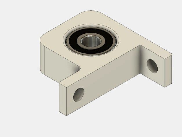 Stehlager für AluProfil 30x30, Bearing_Mount, zz608 by Mcutty