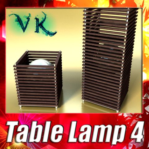 Modern Table Lamp 04 Koshi 3D Model