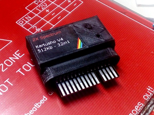 Kartusho V4 Case (Rom Cartridge for ZX Spectrum) by alvaroalea