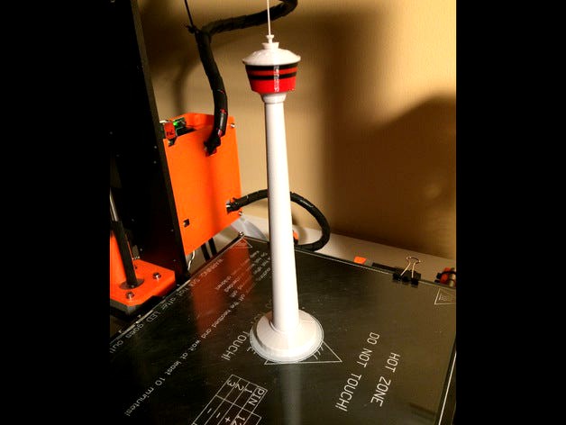 Calgary Tower Model - Optimized for 3D Printing by isotope