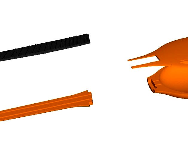 Headless Gourd Shaped Tenor Ukulele for 300mm Printers by Big1