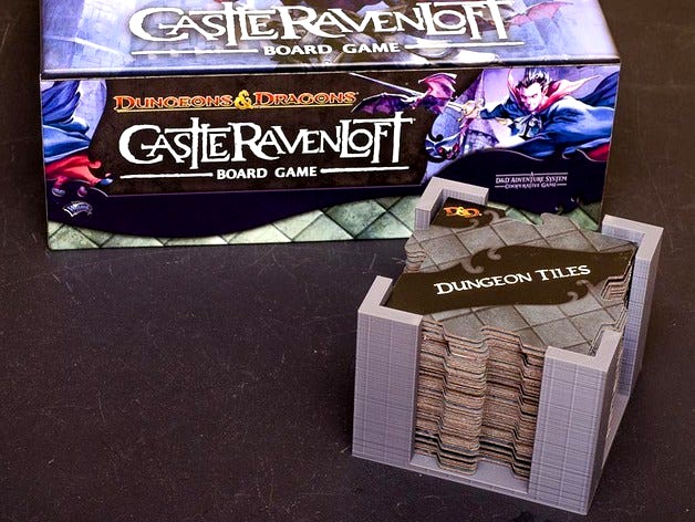 Tile Tray for Castle Ravenloft Board Game by JenniferG