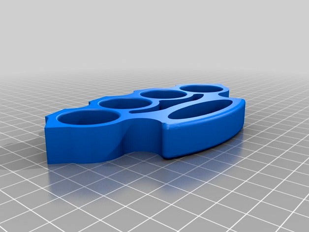 Brass Knuckles Solid Object by hongo2