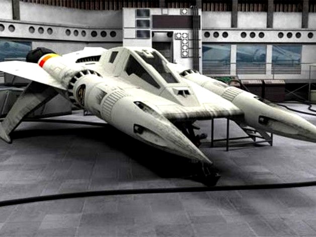 BucK Rogers and Hawks  Spaceships minitures by ShaggyDude