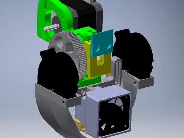 Wade L3K Extruder V2 (prusa I3 & I3 like, itopie...) compatible filament flexible (E3D, AIO, Hexagon, Hexa AO ...) by pierrelesek