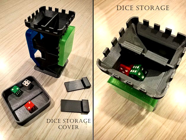 Dice Tower Cover and Dice Storage by kameya