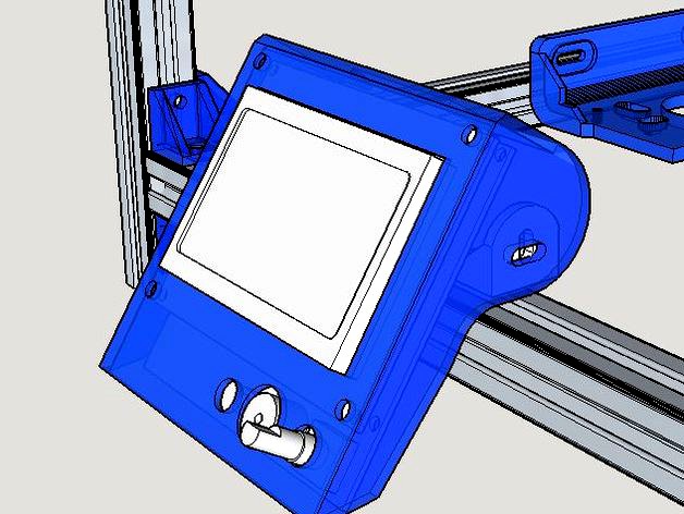 RepRapDiscount Full Graphic Smart Controller mount  by jinx