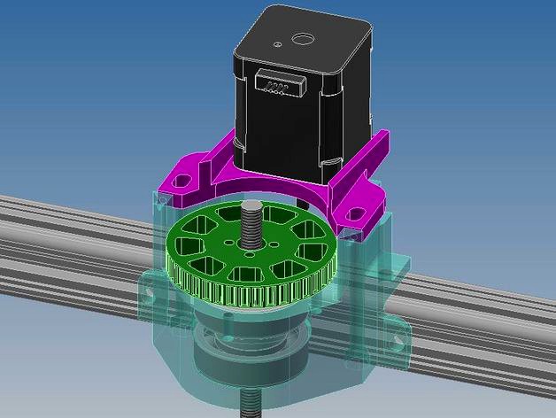 3Drag Central belt z-axis with trapezoidal leadscrew by fede27