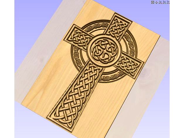 Celtic Cross for CNC Router by largeformat3dprinter