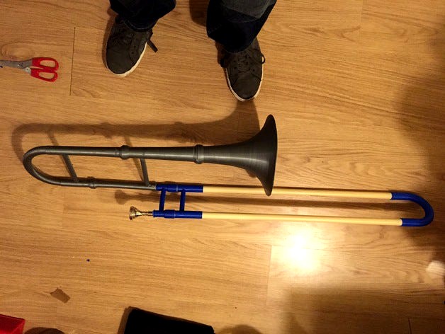 The PrintBone: a fully printable playable trombone by pieterbos82