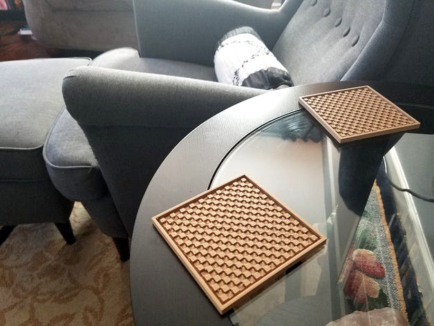 Geometric Drink Coaster by YogiG