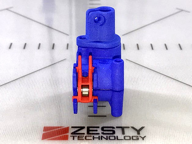 Mockup of the Zesty Nimble V1: Lightweight direct drive extruder by ZestyTech