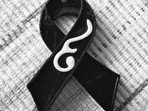 รัชกาลที่๙ - King Rama IX Mourning Ribbon Sign by niska