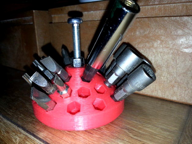 30 Hex bit holder - support 30 embouts hexagaonaux by 3D_CC_design