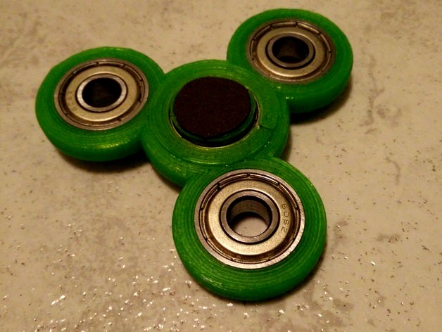 Improved Fidget Spinner - designed for PLA by MKotsamanes