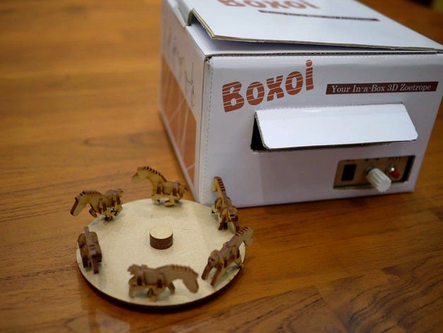 BOXOI (3D Zoetrope DIY Kit) Laser-Cut Files by bobson_h