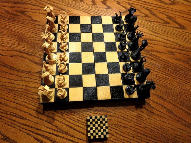 Hinged Chess Board Box by tselling