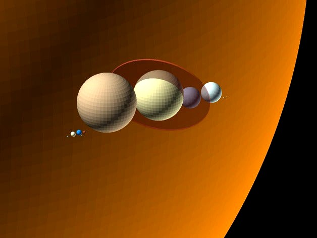3D planets by Glyn