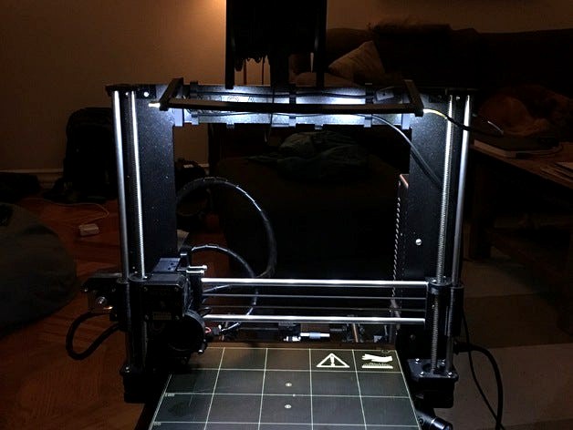 LED lighting for Original Prusa i3 by jspiro