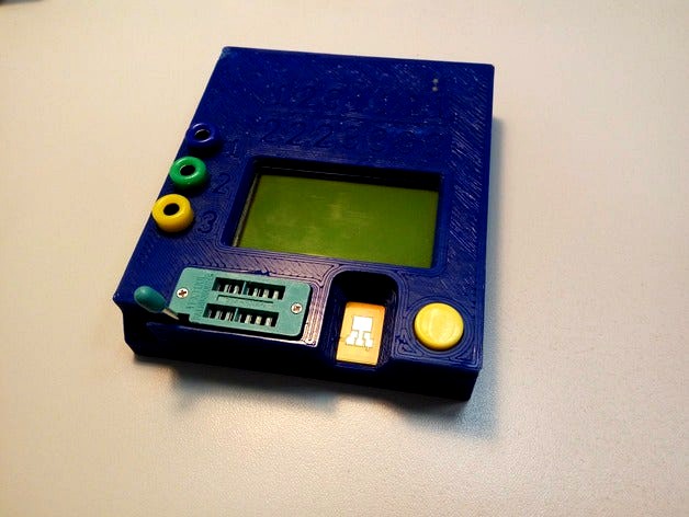 Case for LCR T4 component tester with Li-Ion battery by frol
