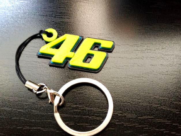 Key Chain Valentino Rossi 3D by NTCreativas