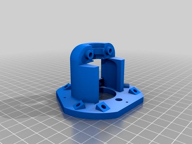 Set of Delta E3d V5 hotend mount by loccd