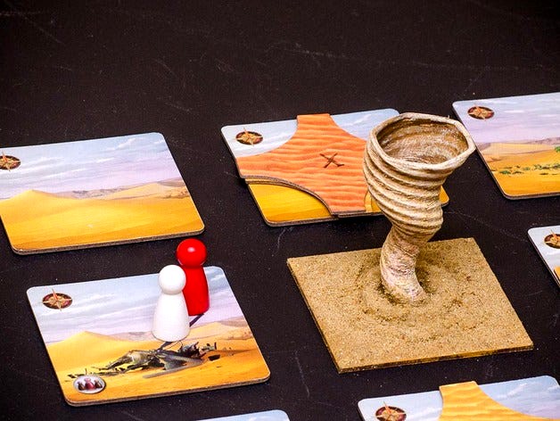 Storm Tile for "Forbidden Desert" Board Game by JenniferG