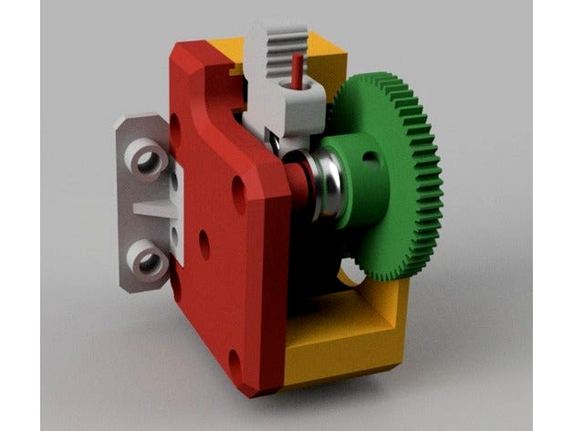 Compact Bowden Geared MK7 Extruder by smoki3